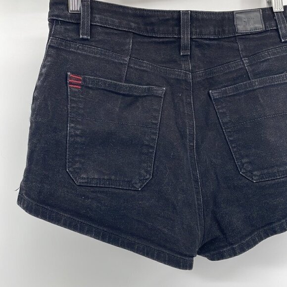 Urban outfitters BDG black high rise pin up jean shorts sz 30 - Picture 6 of 7